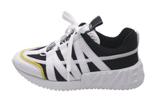 Load image into Gallery viewer, ROGER VIVIER ロジェヴィヴィエ スニーカー ラバー メッシュ ロゴ ブラック ホワイト イエロー サイズ35 1/2 美品 中古 59972