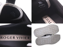 Load image into Gallery viewer, ROGER VIVIER ロジェヴィヴィエ スニーカー ラバー メッシュ ロゴ ブラック ホワイト イエロー サイズ35 1/2 美品 中古 59972