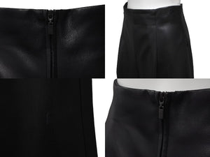 FOXEY NEW YORK フォクシー ニューヨーク ワイドパンツ 合成皮革 サイズ38 ブラック 38770-MSPFN107T 美品 中古 59977