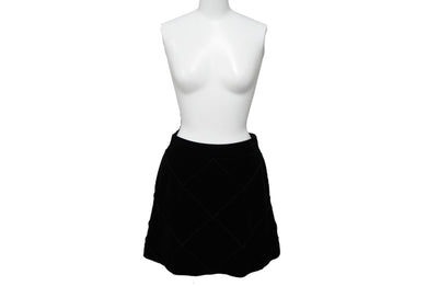 FOXEY NEW YORK フォクシー ニューヨーク スカート ブラック ベロア ポリエステル サイズ38 31192-DVSSFX401V 美品 中古 59981