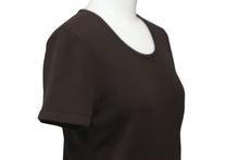 Load image into Gallery viewer, FOXEY NEW YORK フォクシー ニューヨーク ニットTシャツ ブラウン サイズ40 レーヨン ポリエステル 31723 美品 中古 59984