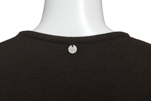 FOXEY NEW YORK フォクシー ニューヨーク ニットTシャツ ブラウン サイズ40 レーヨン ポリエステル 31723 美品 中古 59984