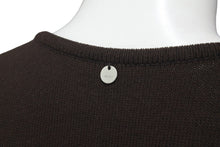 Load image into Gallery viewer, FOXEY NEW YORK フォクシー ニューヨーク ニットTシャツ ブラウン サイズ40 レーヨン ポリエステル 31723 美品 中古 59984