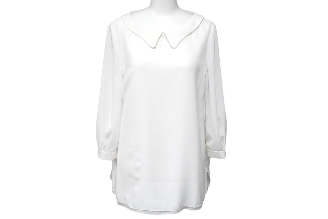 DAISY LIN PARIS デイジーリン パリ フォクシー ブラウス 長袖シャツ サイズ38 ホワイト ポリエステル 32854 美品 中古 59987