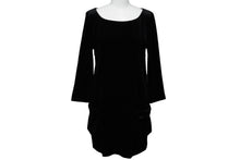 画像をギャラリービューアに読み込む, 極美品 VELOUR NOIR by FOXEY NEW YORK フォクシー ニューヨーク ベロア ワンピース ブラック 29189 サイズ38 中古 59992