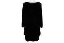 画像をギャラリービューアに読み込む, 極美品 VELOUR NOIR by FOXEY NEW YORK フォクシー ニューヨーク ベロア ワンピース ブラック 29189 サイズ38 中古 59992