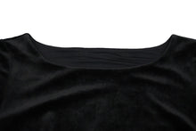 画像をギャラリービューアに読み込む, 極美品 VELOUR NOIR by FOXEY NEW YORK フォクシー ニューヨーク ベロア ワンピース ブラック 29189 サイズ38 中古 59992