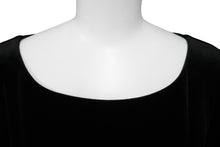 画像をギャラリービューアに読み込む, 極美品 VELOUR NOIR by FOXEY NEW YORK フォクシー ニューヨーク ベロア ワンピース ブラック 29189 サイズ38 中古 59992