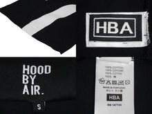 Load image into Gallery viewer, 極美品 HOOD BY AIR. フードバイエアー HBA 半袖Tシャツ コットン ブラック ホワイト ロゴ プリント サイズS 中古 59999