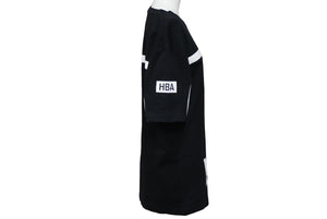 極美品 HOOD BY AIR. フードバイエアー HBA 半袖Tシャツ コットン ブラック ホワイト ロゴ プリント サイズS 中古 59999