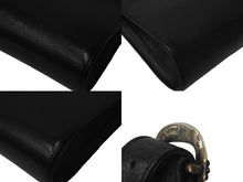 Load image into Gallery viewer, CHROME HEARTS クロムハーツ ビジネスバッグ ヘビーレザー シルバー925 ブラック シルバー 美品 中古 60032