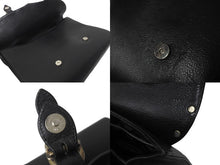 Load image into Gallery viewer, CHROME HEARTS クロムハーツ ビジネスバッグ ヘビーレザー シルバー925 ブラック シルバー 美品 中古 60032