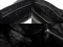 Load image into Gallery viewer, CHROME HEARTS クロムハーツ ビジネスバッグ ヘビーレザー シルバー925 ブラック シルバー 美品 中古 60032