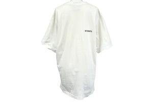 VETEMENTS ヴェトモン 半袖Ｔシャツ ユニセックス ホワイト ロゴ コットン サイズL UAH21TR501 良品 中古 60039
