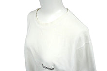 Load image into Gallery viewer, VETEMENTS ヴェトモン 半袖Ｔシャツ ユニセックス ホワイト ロゴ コットン サイズL UAH21TR501 良品 中古 60039