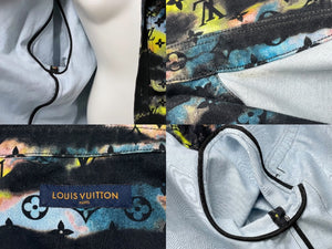 LOUIS VUITTON ルイヴィトン モノグラムタイダイデニム 長袖シャツ マルチカラー M RM2129 H98 HLA10W 美品 中古 60042
