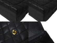 Load image into Gallery viewer, 極美品 CHANEL シャネル ハンドバッグ マトラッセ ケリートップ 9番台 ココマーク ブラック キャビアスキン ゴールド金具 中古 60043