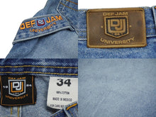 Load image into Gallery viewer, DEF JAM UNIVERSITY デフジャム ユニバーシティ デニム ショートパンツ ショーツ コットン ブルー サイズ34 美品 中古 60057