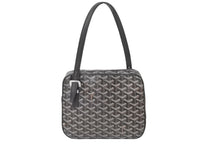 Load image into Gallery viewer, GOYARD ゴヤール ヨナGM ショルダーバッグ ブラック レザー コーティングキャンバス 良品 中古 60072