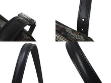 Load image into Gallery viewer, GOYARD ゴヤール ヨナGM ショルダーバッグ ブラック レザー コーティングキャンバス 良品 中古 60072