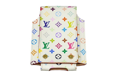 LOUIS VUITTON ルイヴィトン I Pod nano ケース マルチカラー エテュイナノ ブロン ホワイト PVC M60014 美品 中古 60078