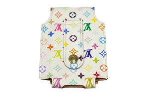 LOUIS VUITTON ルイヴィトン I Pod nano ケース マルチカラー エテュイナノ ブロン ホワイト PVC M60014 美品 中古 60078