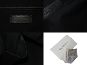 YVES SAINT LAURENT イヴサンローラン ハンドバッグ EASY 208314 ヒョウ柄 ハラコ レザー ブラック ブラウン 美品 中古 60093 