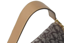 Load image into Gallery viewer, 極美品 Christian Dior クリスチャンディオール ハンドバッグ トロッター柄 サドルバッグ キャンバス レザー ブラウン 中古 60106
