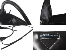 画像をギャラリービューアに読み込む, 極美品 PRADA プラダ ショルダーバッグ ウーヴェルチュール バケットバッグ ブラック 1BE015 シルバー金具 中古 60115 