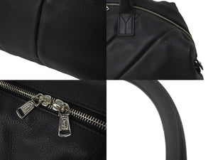 YVES SAINT LAURENT イヴ サンローラン ハンドバッグ EASY 208314 レザー ブラック シルバー金具 美品 中古 60116 