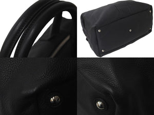 YVES SAINT LAURENT イヴ サンローラン ハンドバッグ EASY 208314 レザー ブラック シルバー金具 美品 中古 60116 