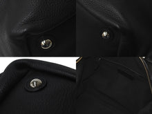画像をギャラリービューアに読み込む, YVES SAINT LAURENT イヴ サンローラン ハンドバッグ EASY 208314 レザー ブラック シルバー金具 美品 中古 60116 