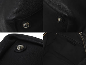 YVES SAINT LAURENT イヴ サンローラン ハンドバッグ EASY 208314 レザー ブラック シルバー金具 美品 中古 60116 