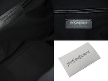 画像をギャラリービューアに読み込む, YVES SAINT LAURENT イヴ サンローラン ハンドバッグ EASY 208314 レザー ブラック シルバー金具 美品 中古 60116 