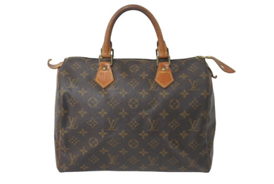 LOUIS VUITTON ルイヴィトン モノグラム スピーディ30 ハンドバッグ M41526 ブラウン ロゴ 手持ち 鞄 中古 60122