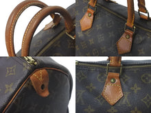 Load image into Gallery viewer, LOUIS VUITTON ルイヴィトン モノグラム スピーディ30 ハンドバッグ M41526 ブラウン ロゴ 手持ち 鞄 中古 60122