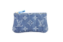 Load image into Gallery viewer, 未使用 LOUIS VUITTON ルイヴィトン モノグラム デニム ポシェットクレ コインケース M95343 ブルー 小銭入れ 財布 中古 60124