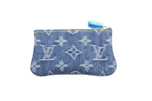 Load image into Gallery viewer, 未使用 LOUIS VUITTON ルイヴィトン モノグラム デニム ポシェットクレ コインケース M95343 ブルー 小銭入れ 財布 中古 60124