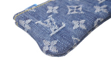 Load image into Gallery viewer, 未使用 LOUIS VUITTON ルイヴィトン モノグラム デニム ポシェットクレ コインケース M95343 ブルー 小銭入れ 財布 中古 60124