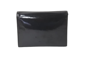CHANEL シャネル マドモアゼル JUST A DROP OF NO.5 クラッチバッグ 7番台 A17585 エナメル ココマーク 中古 60126