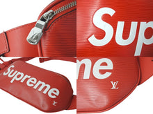 Load image into Gallery viewer, LOUIS VUITTON × Supreme ルイヴィトン × シュプリーム ボディバッグ バムバッグPM M53418 エピレザー レッド 美品 中古 60139