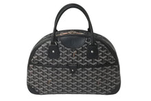 Load image into Gallery viewer, GOYARD ゴヤール ハンドバッグ サンジャンヌPM ブラック 廃盤 ゴヤールディンキャンバス レザー シルバー金具 良品 中古 60141