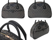Load image into Gallery viewer, GOYARD ゴヤール ハンドバッグ サンジャンヌPM ブラック 廃盤 ゴヤールディンキャンバス レザー シルバー金具 良品 中古 60141