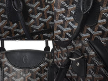 Load image into Gallery viewer, GOYARD ゴヤール ハンドバッグ サンジャンヌPM ブラック 廃盤 ゴヤールディンキャンバス レザー シルバー金具 良品 中古 60141