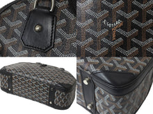 Load image into Gallery viewer, GOYARD ゴヤール ハンドバッグ サンジャンヌPM ブラック 廃盤 ゴヤールディンキャンバス レザー シルバー金具 良品 中古 60141