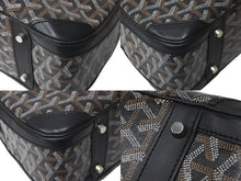 Load image into Gallery viewer, GOYARD ゴヤール ハンドバッグ サンジャンヌPM ブラック 廃盤 ゴヤールディンキャンバス レザー シルバー金具 良品 中古 60141
