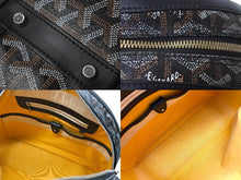Load image into Gallery viewer, GOYARD ゴヤール ハンドバッグ サンジャンヌPM ブラック 廃盤 ゴヤールディンキャンバス レザー シルバー金具 良品 中古 60141