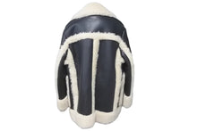 Load image into Gallery viewer, 新品同様 Sacai サカイ フェイクシアリング ブルゾン ボアジャケット 22-02902M 22AW ブラック アイボリー 1 中古 60149