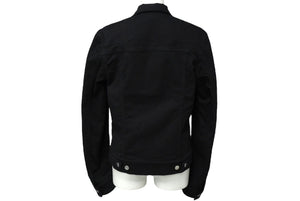 極美品 DIOR HOMME ディオール オム 亀井徹 ヴァニタスパッチ デニム ジャケット 17SS ブラック サイズ44 763C484K5894 中古 60152