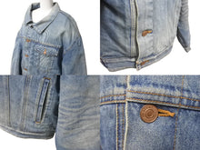 Load image into Gallery viewer, BALENCIAGA バレンシアガ 21AW ライニングチェックアシンメトリーパデットデニムジャケット デストロイ662747 サイズXS 美品 中古 60153